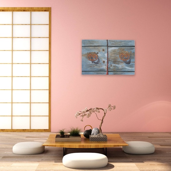 DOOR #2 - original mixed media textile wall hanging - New - Picture 5 of 7